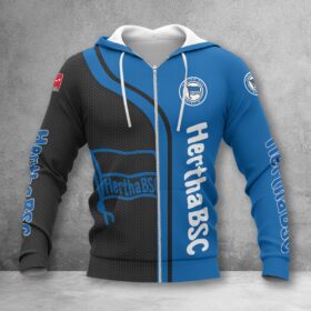 Hertha BSC Hoodie Zip Herren | Hertha Kapuzenjacke mit Reißverschluss WINA2508