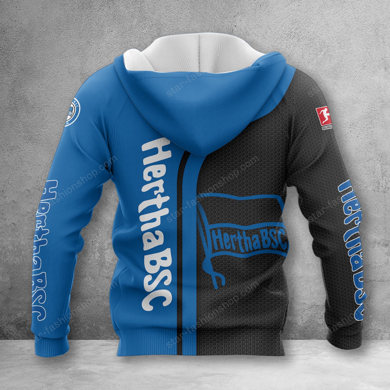 Hertha BSC Hoodie Herren | Hertha Kapuzenpullover WINA2508 – Bild 2