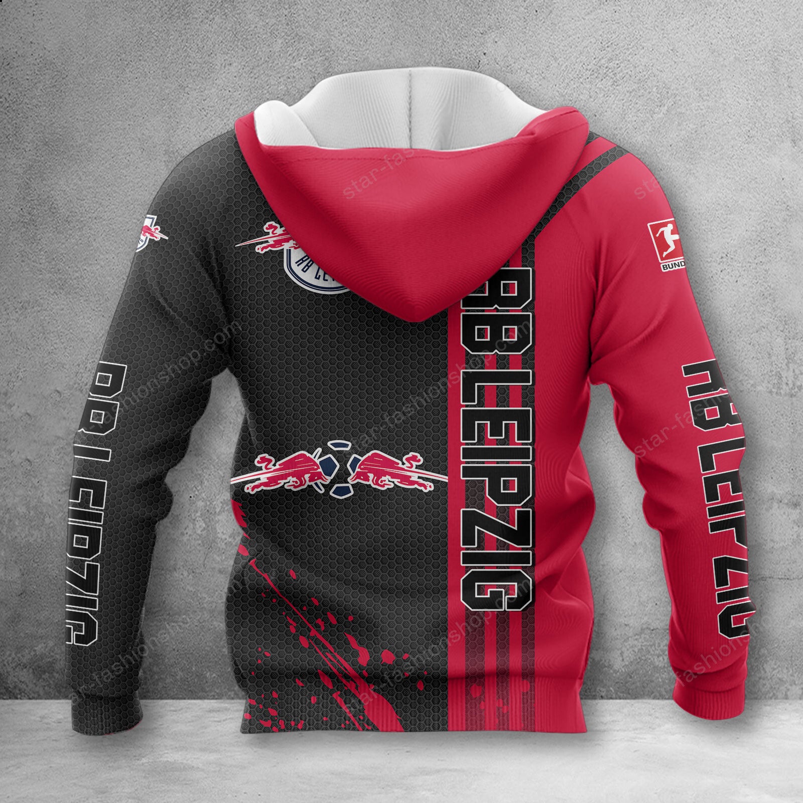 RB Leipzig Hoodie Herren | RBL Kapuzenpullover WINA2750 – Bild 2