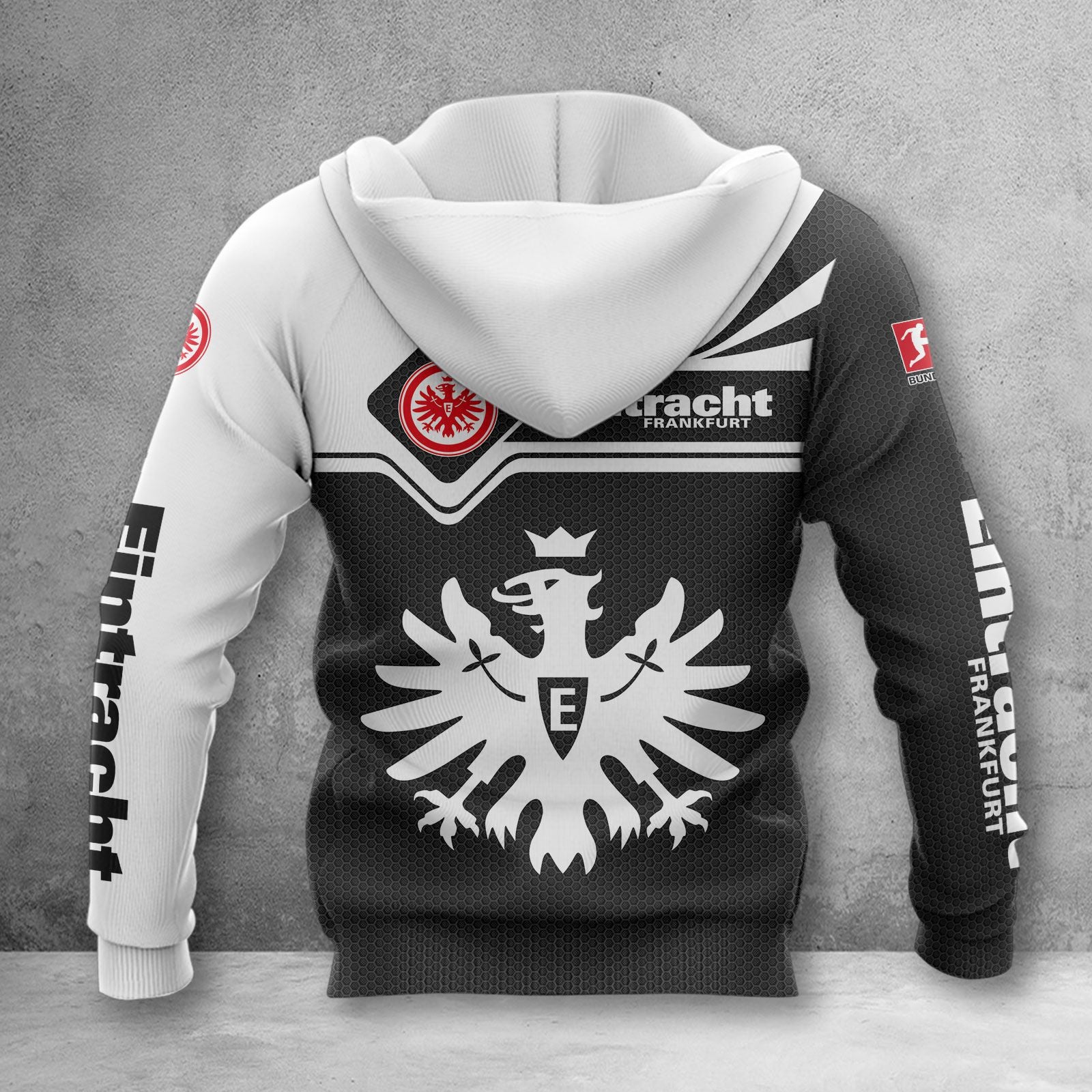 Eintracht Frankfurt Hoodie Herren | SGE Kapuzenpullover WINA3159 – Bild 2