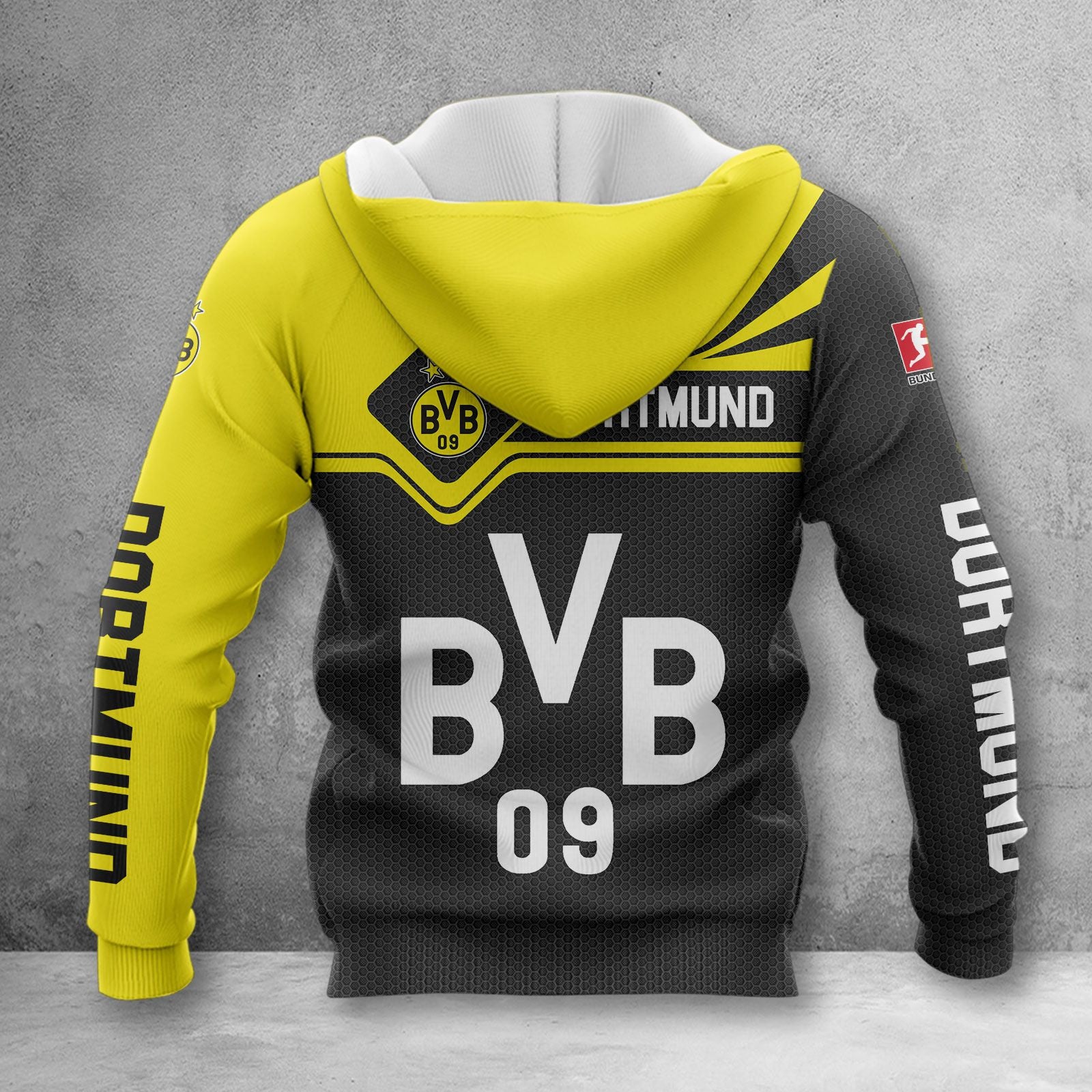 Borussia Dortmund Hoodie Herren | BVB Kapuzenpullover WINA3157 – Bild 2