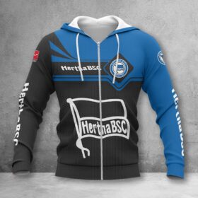 Hertha BSC Hoodie Zip Herren | Hertha Kapuzenjacke mit Reißverschluss WINA3162