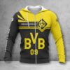 Borussia Dortmund II Hoodie Zip Herren | BVB II Kapuzenjacke mit Reißverschluss WINA3192