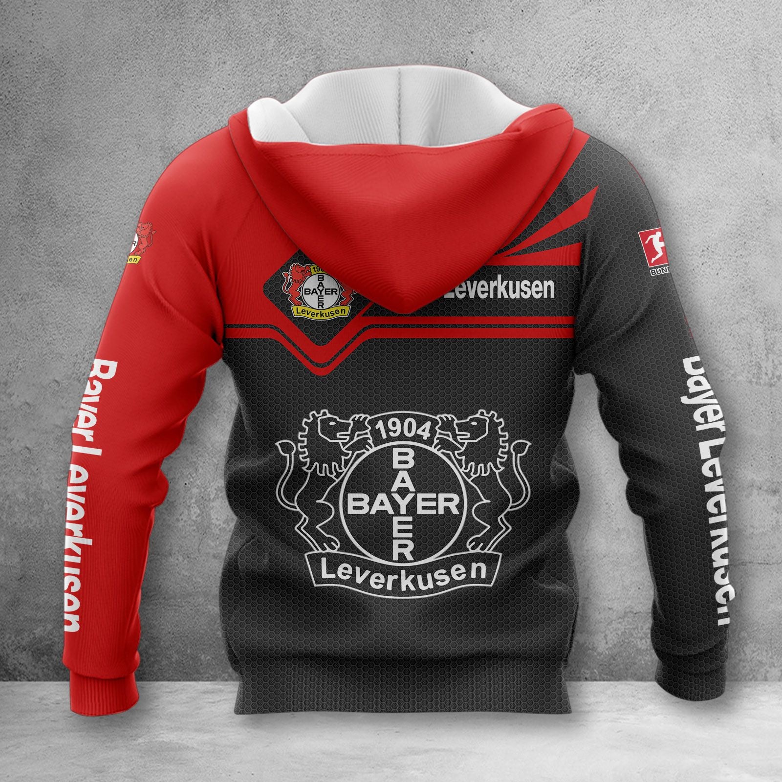 Bayer 04 Leverkusen Hoodie Herren | B04 Kapuzenpullover WINA3156 – Bild 2
