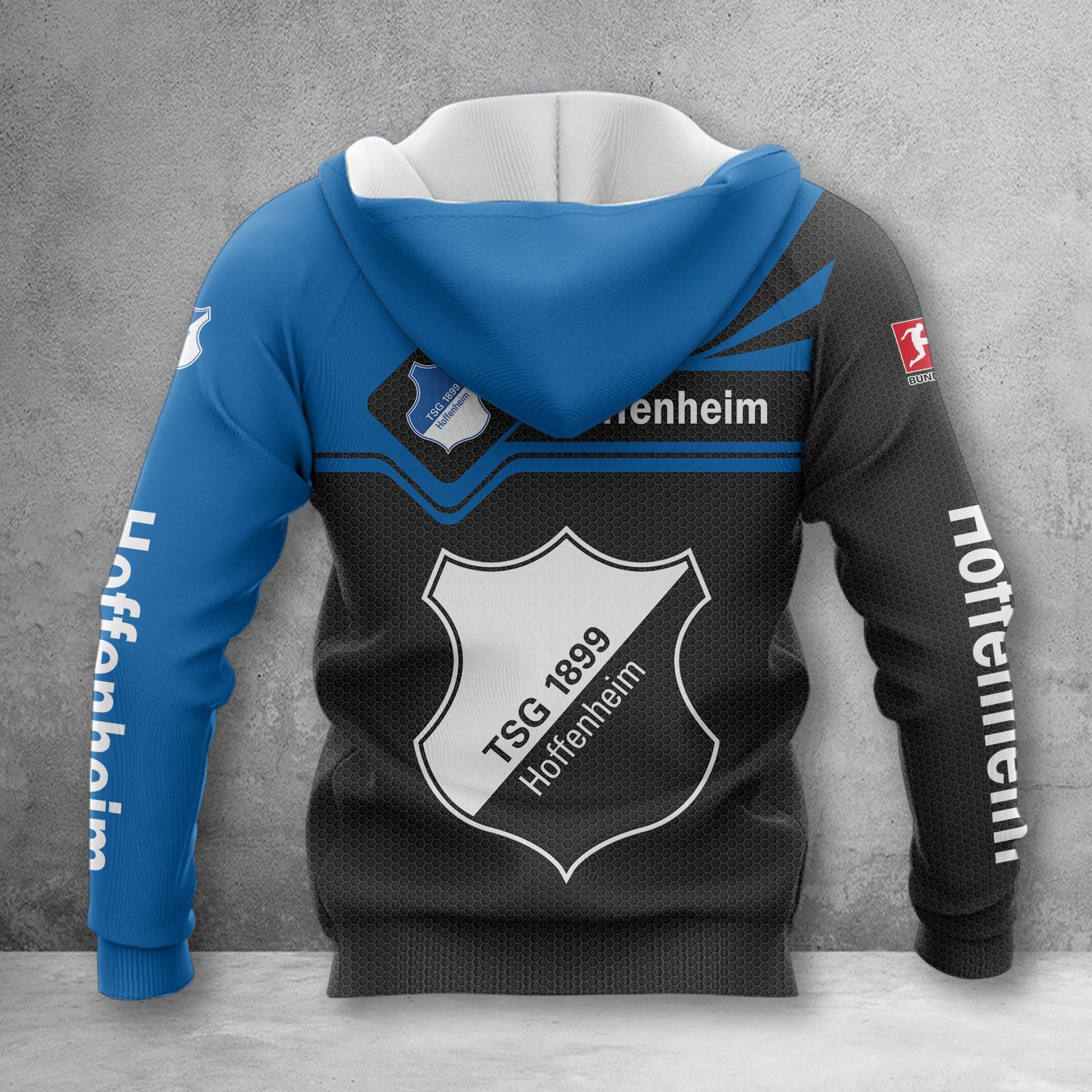 TSG Hoffenheim Hoodie Zip Herren | TSG Kapuzenjacke mit Reißverschluss WINA3166 – Bild 2