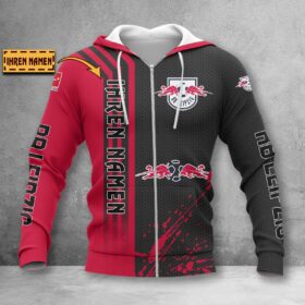 RB Leipzig Hoodie Zip Herren | RBL Kapuzenjacke mit Reißverschluss WINA3221