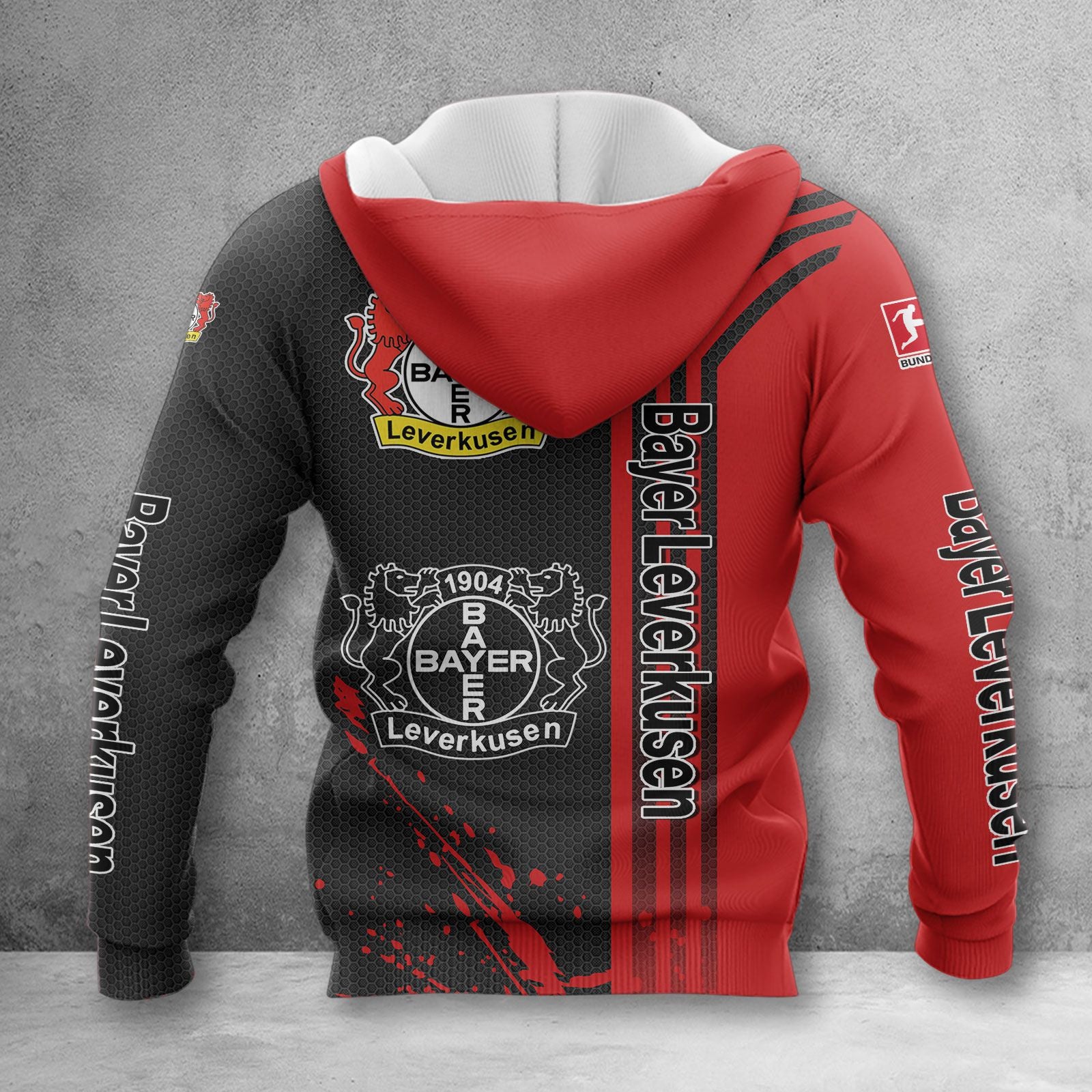Bayer 04 Leverkusen Hoodie Herren | B04 Kapuzenpullover WINA3214 – Bild 2