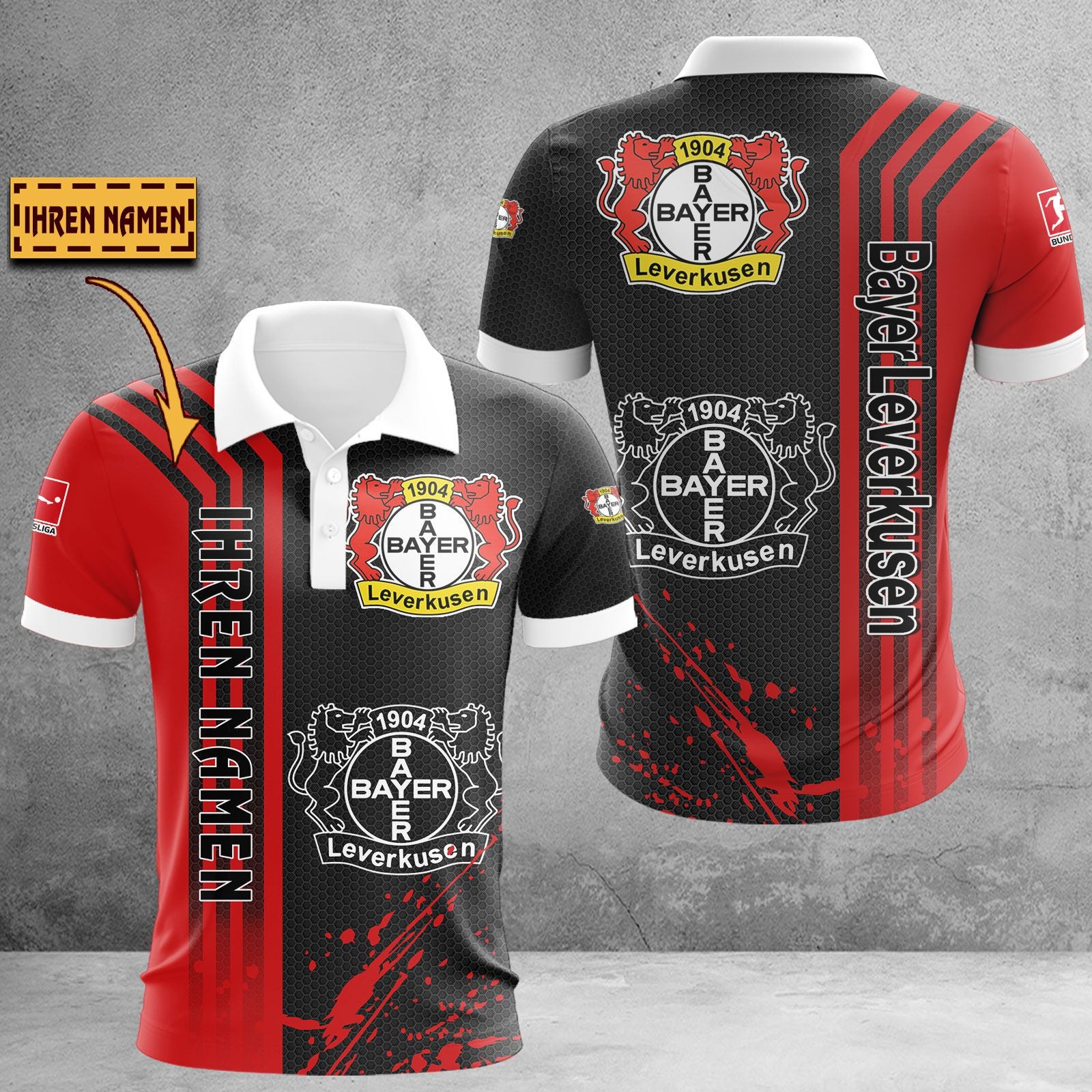 Bayer 04 Leverkusen Poloshirt | B04 Polohemd WINA3214