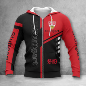 VfB Stuttgart Hoodie Zip Herren | VfB Kapuzenjacke mit Reißverschluss WINA3537