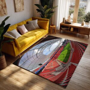 Alternative view of Spielfeld der BayArena Teppich 5