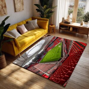 Alternative view of Spielfeld der BayArena Teppich 6