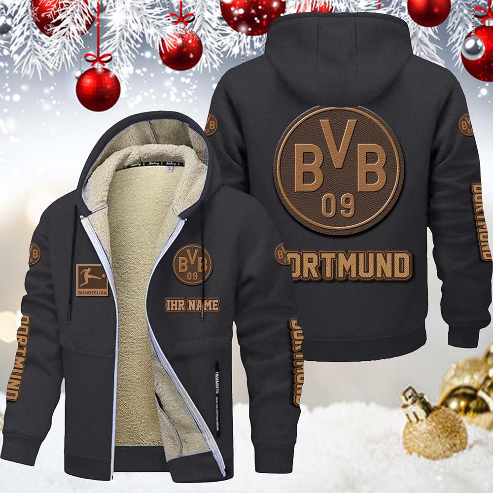 Borussia Dortmund Gefütterte Kapuzenjacke – Bild 6