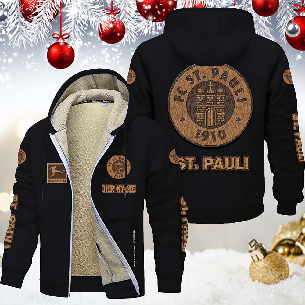 FC St. Pauli Gefütterte Kapuzenjacke – Bild 2