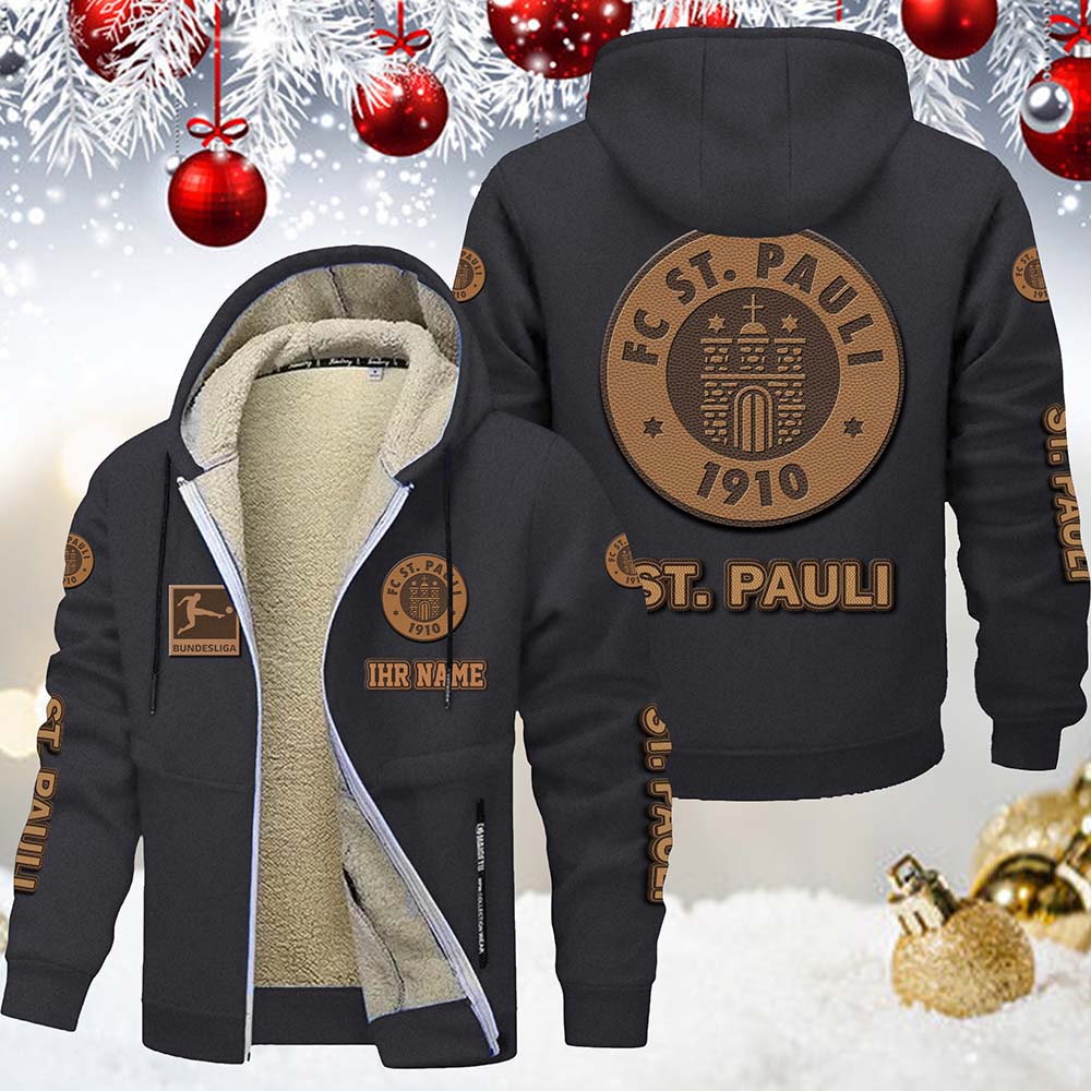 FC St. Pauli Gefütterte Kapuzenjacke – Bild 6