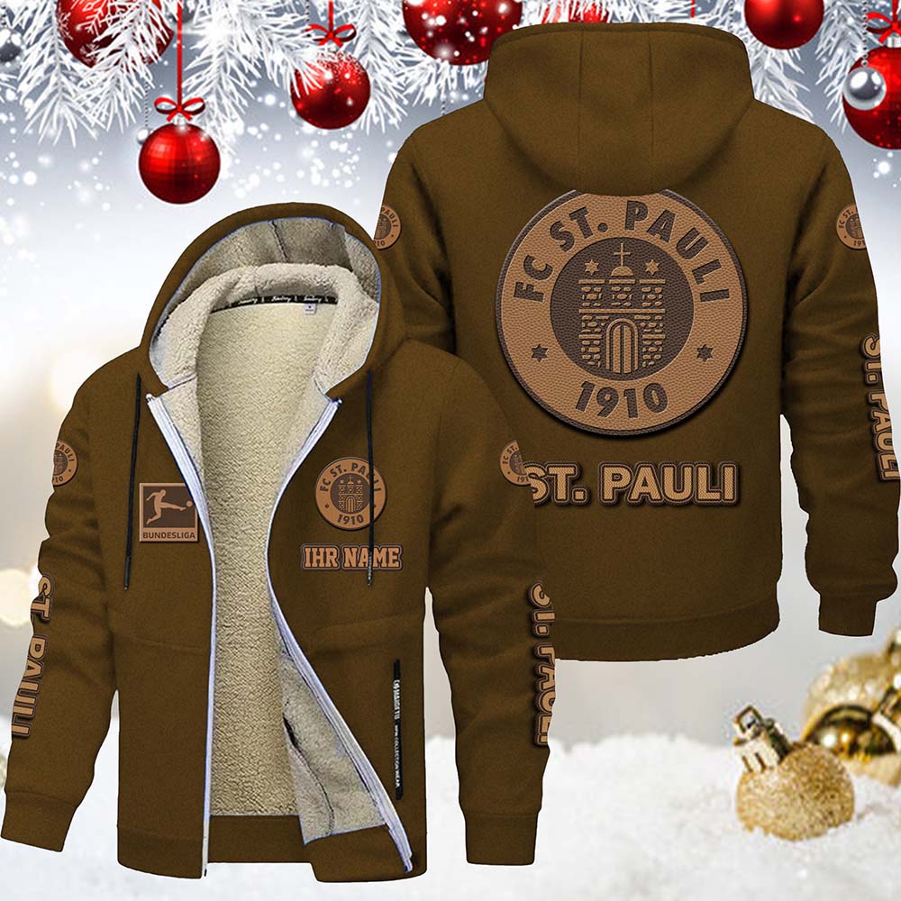 FC St. Pauli Gefütterte Kapuzenjacke – Bild 7
