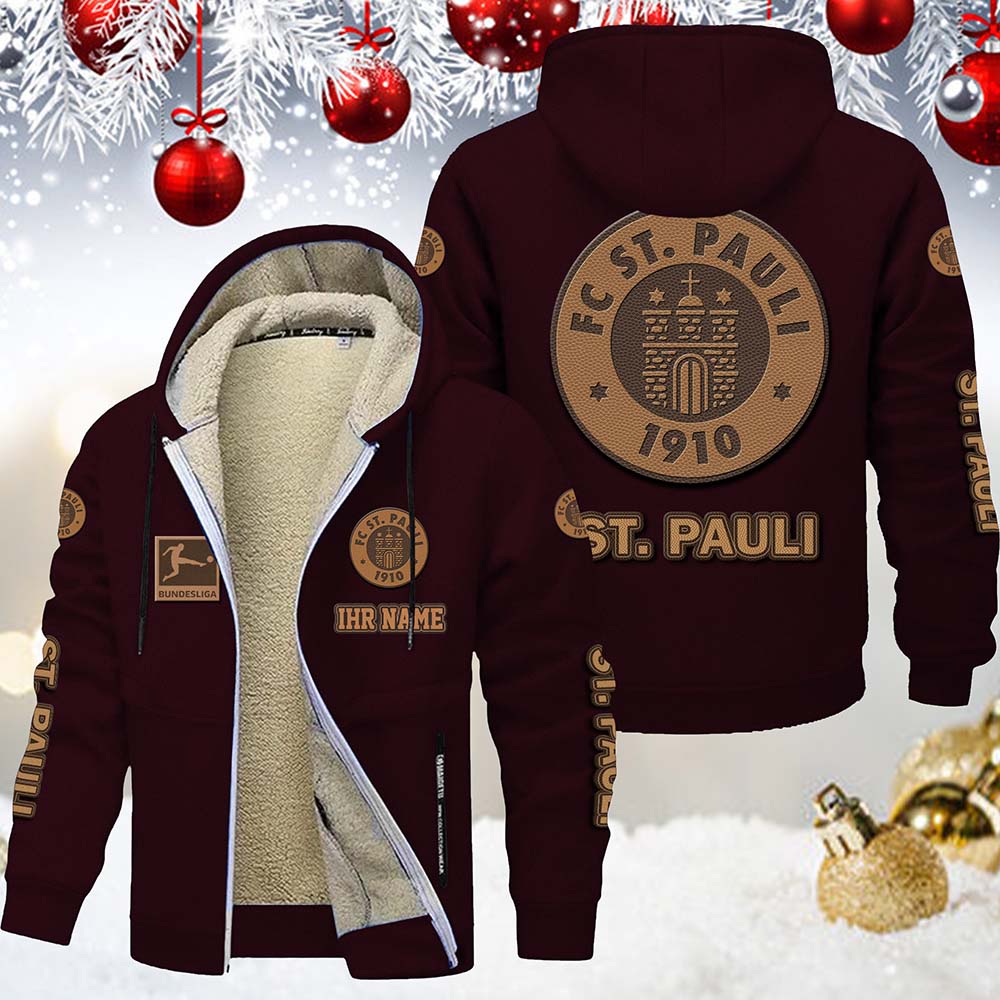 FC St. Pauli Gefütterte Kapuzenjacke – Bild 8