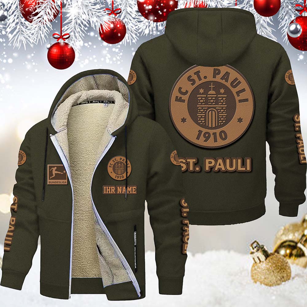 FC St. Pauli Gefütterte Kapuzenjacke – Bild 9