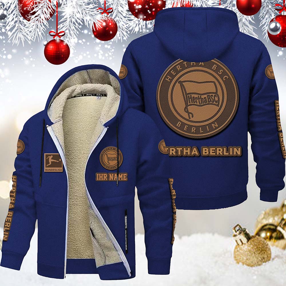 Hertha Berlin Gefütterte Kapuzenjacke – Bild 4
