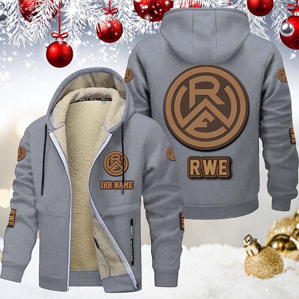 Rot-Weiss Essen Gefütterte Kapuzenjacke – Bild 5