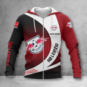 RB Leipzig Hoodie Zip Herren | RBL Kapuzenjacke mit Reißverschluss WINA11460