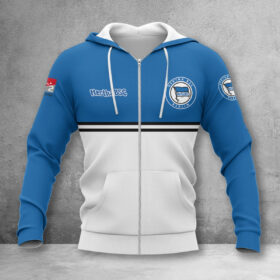 Hertha BSC Hoodie Zip Herren | Hertha Kapuzenjacke mit Reißverschluss WINA11841