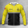 Borussia Dortmund Hoodie Zip Herren | BVB Kapuzenjacke mit Reißverschluss WINA11836
