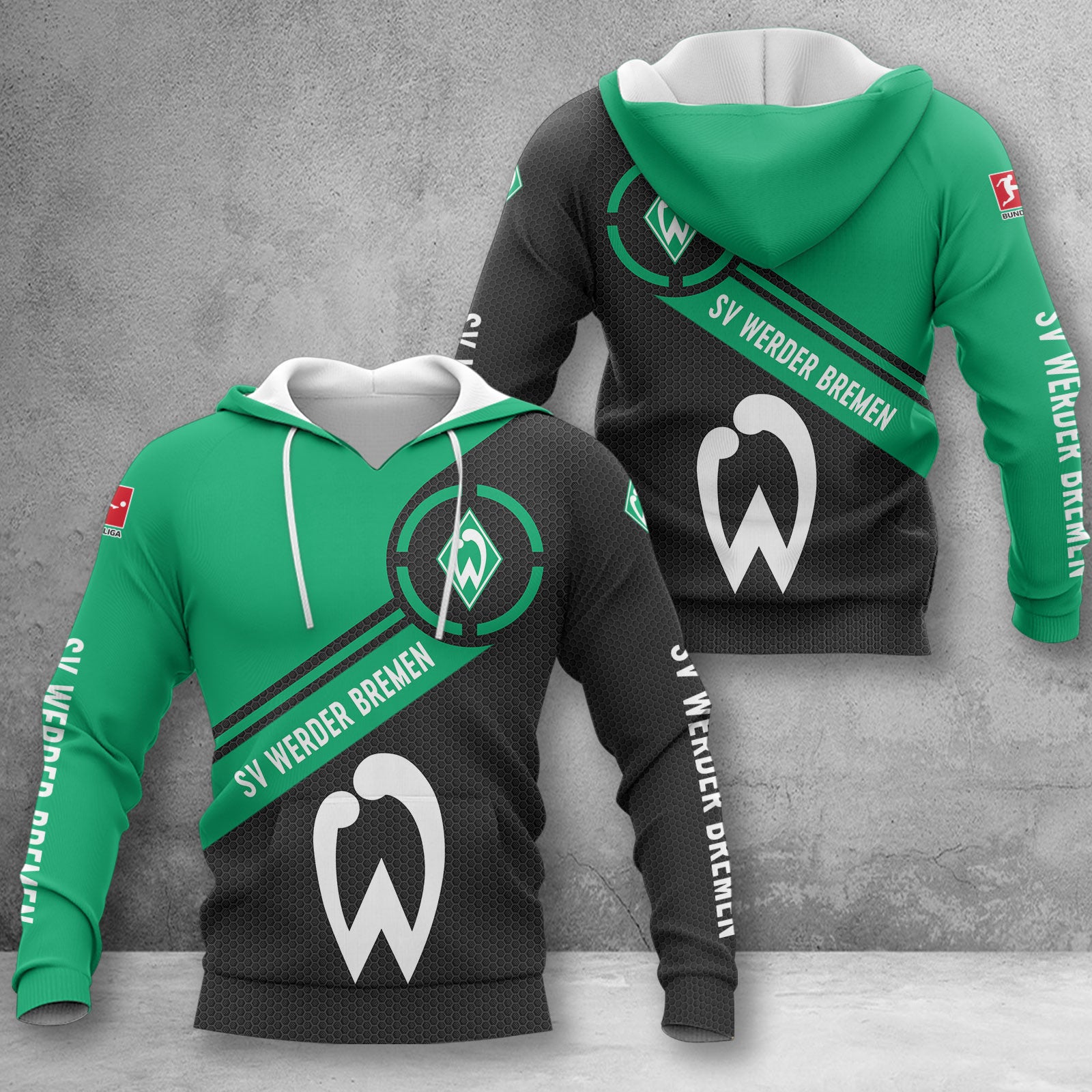 Werder Bremen Hoodie Herren | SVW Kapuzenpullover WINA2870