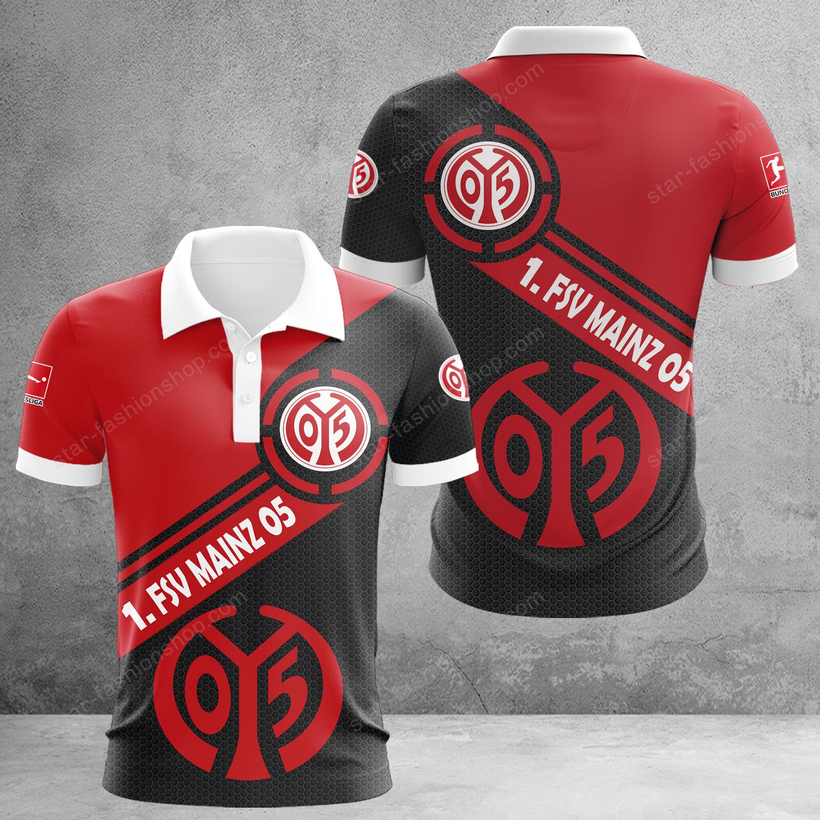 1. FSV Mainz 05 Poloshirt | Mainz 05 Polohemd WINA2854