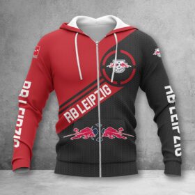 RB Leipzig Hoodie Zip Herren | RBL Kapuzenjacke mit Reißverschluss WINA2862