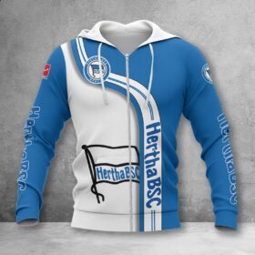 Hertha BSC Hoodie Zip Herren | Hertha Kapuzenjacke mit Reißverschluss WINA2805