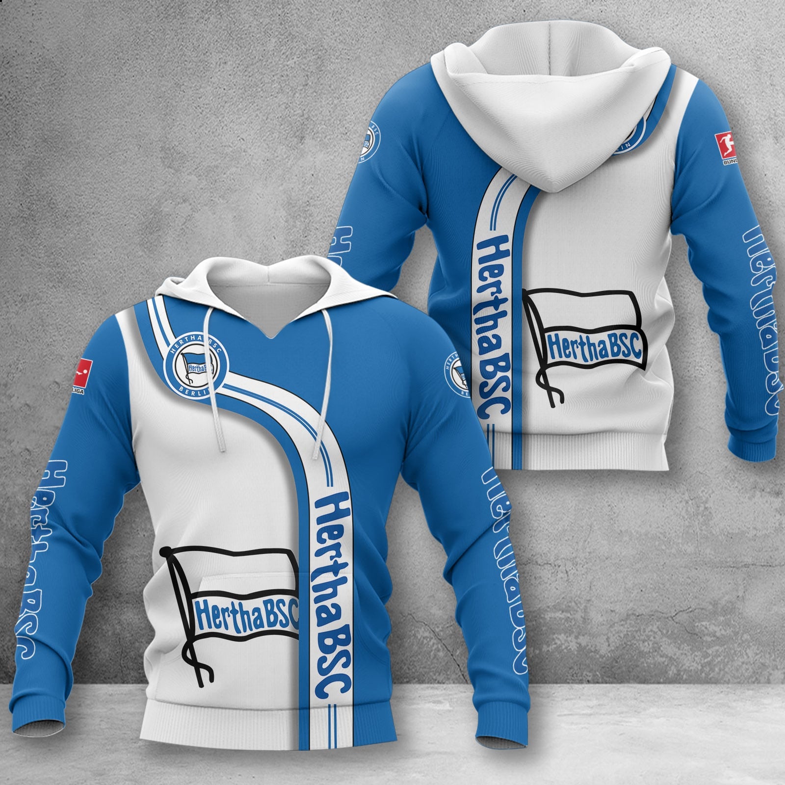 Hertha BSC Hoodie Herren | Hertha Kapuzenpullover WINA2805