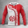 1. FSV Mainz 05 Hoodie Zip Herren | Mainz 05 Kapuzenjacke mit Reißverschluss WINA2798