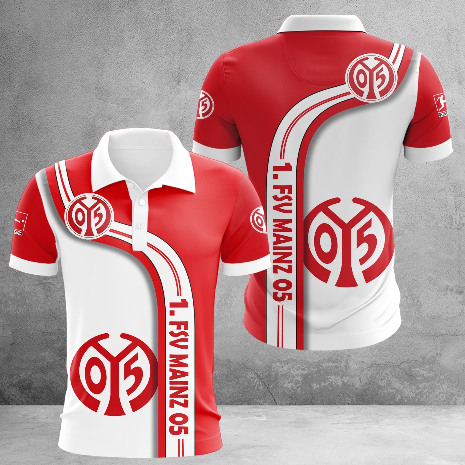 1. FSV Mainz 05 Poloshirt | Mainz 05 Polohemd WINA2798