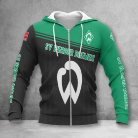 Werder Bremen Hoodie Zip Herren | SVW Kapuzenjacke mit Reißverschluss WINA2926