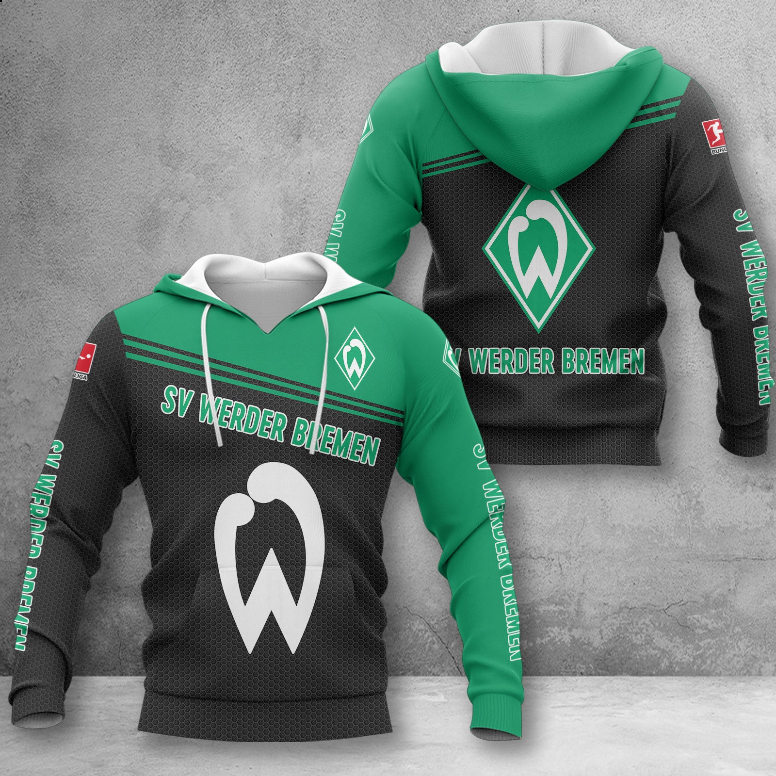 Werder Bremen Hoodie Herren | SVW Kapuzenpullover WINA2926
