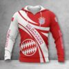 Bayern München Hoodie Herren | FCB Kapuzenpullover WINA2451