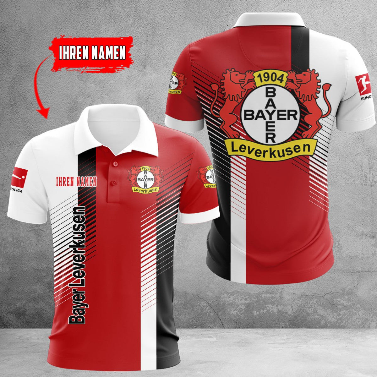 Bayer 04 Leverkusen Poloshirt | B04 Polohemd WINA10720