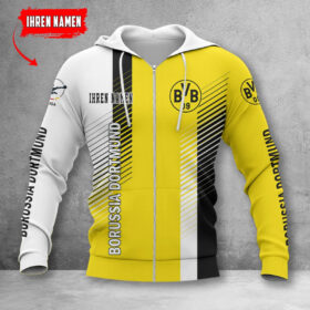 Borussia Dortmund II Hoodie Zip Herren | BVB II Kapuzenjacke mit Reißverschluss WINA10756