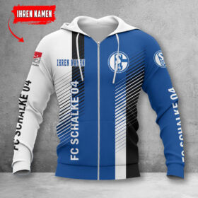 Schalke 04 Hoodie Zip Herren | S04 Kapuzenjacke mit Reißverschluss WINA10729