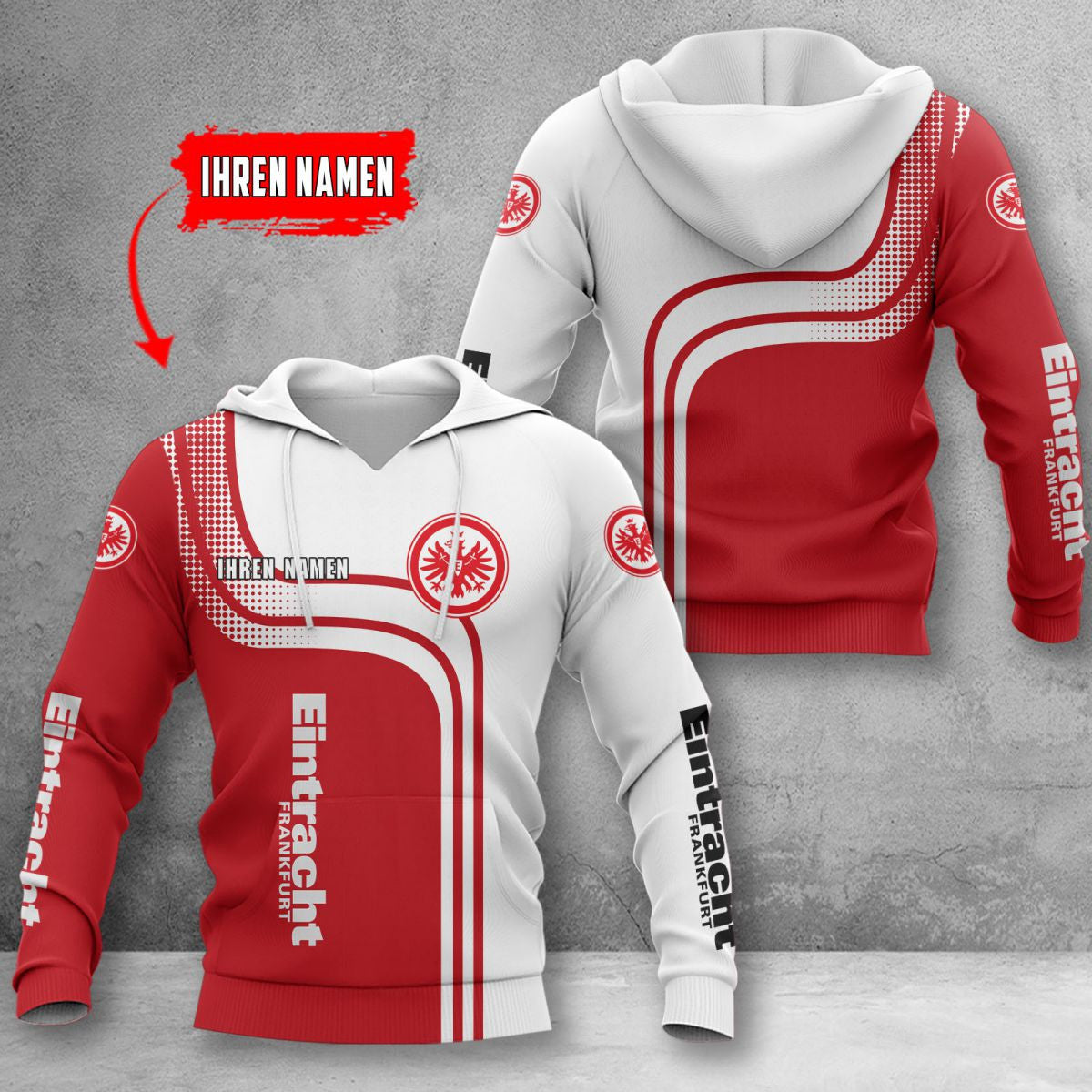 Eintracht Frankfurt Hoodie Herren | SGE Kapuzenpullover WINA60123