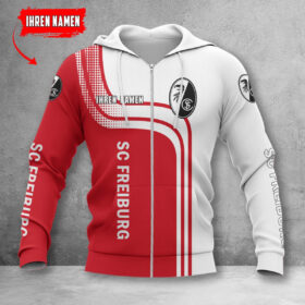 SC Freiburg II Hoodie Zip Herren | SCF II Kapuzenjacke mit Reißverschluss WINA60164
