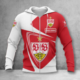 VfB Stuttgart Hoodie Zip Herren | VfB Kapuzenjacke mit Reißverschluss WINA17718