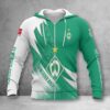 Werder Bremen Hoodie Zip Herren | SVW Kapuzenjacke mit Reißverschluss WINA23170