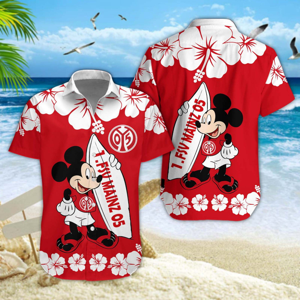 Hawaiihemd 1. FSV Mainz 05 – Herren Sommerhemd Edition A