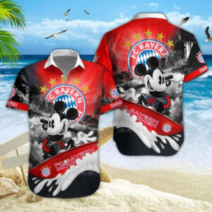 Hawaiihemd Bayern München – Herren Sommerhemd Classic