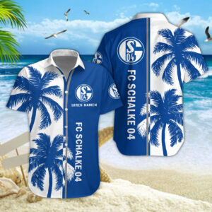 Hawaiihemd Schalke 04 – Herren Sommerhemd Modern