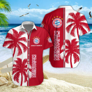 Hawaiihemd Bayern München – Herren Sommerhemd Modern