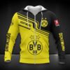 Borussia Dortmund Hoodie Zip Herren | BVB Kapuzenjacke mit Reißverschluss DDQQA80215