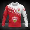 VfB Stuttgart Hoodie Zip Herren | VfB Kapuzenjacke mit Reißverschluss DDQQA80226