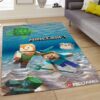 Unterwasser Minecraft Charaktere Teppich
